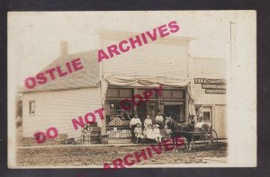 Killduff IOWA RPPC c1910 GENERAL STORE nr Grinnell Newton Monroe TINY TOWN!! IA