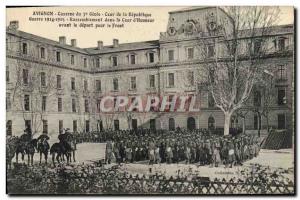 Postcard Old Army Barracks Avignon Genie of the 7th Court of the Republic Ral...
