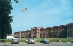 THOMASTON MAINE FRONT FACADE OF MAINE STATE PRISON POSTCARD 1950-60s