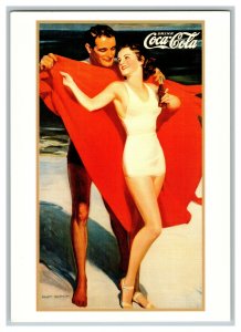 Drink Coca-Cola Bathing Beauty ©1991 Reproduction Postcard Continental View Card 