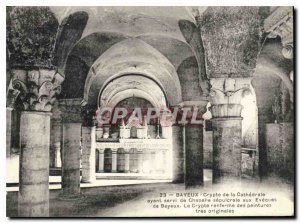 Postcard Old Bayeux Crypt of the Chapel used Ctahedrale