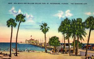 Florida St Petersburg Spa Beach and Million Dollar Pier