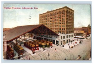 C. 1910 Traction Terminal, Indianapolis, Ind. Postcard F143E