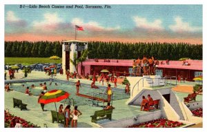 Postcard SWIMMING POOL SCENE Sarasota Florida FL AR6116