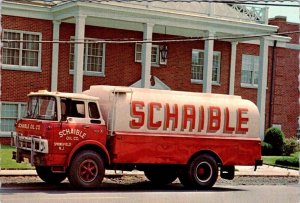 Springfield, NJ New Jersey  SCHAIBLE OIL COMPANY TRUCK  4X6 Advertising Postcard
