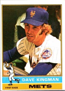 1976 Topps Baseball Card Dave Kingman New York Mets sk13072