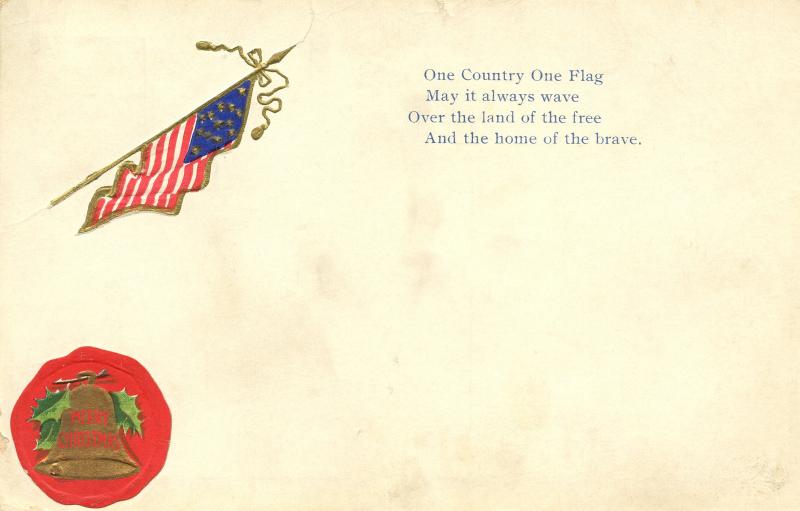 US    PC1093 ONE COUNTRY, ONE FLAG  1908