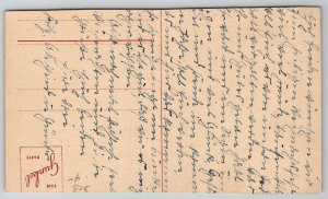 Christmas Silhouette Nativity Scene German Postcard I46