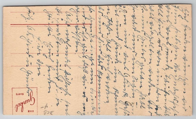 Christmas Silhouette Nativity Scene German Postcard I46