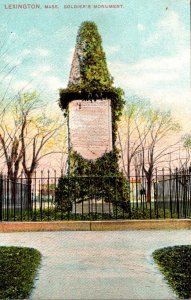 Monuments Soldiers Monument Lexington Massachusetts