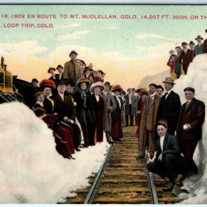 c1910s Argentine Railway Mt McClellan, Colo Postcard Denver Terminal Cancel A71