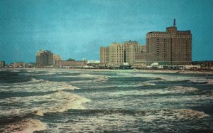 Vintage Postcard Ocean Looking View Towards Ventnor Atlantic City New Jersey NJ