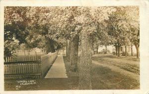 C-1910 LOWDEN IOWA Cedar County Lovers Lane RPPC real photo postcard 3547