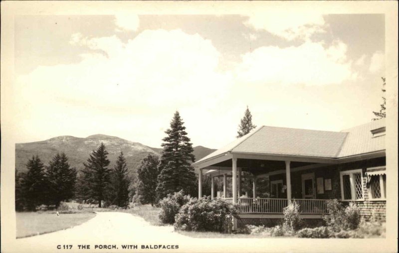 White Mountains North Chathan Cold River Camp Porsch Real Photo Postcard