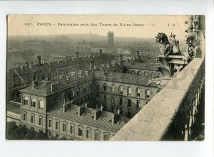 3131590 FRANCE PARIS Tours de Notre-Dame Vintage RPPC to RUSSIA