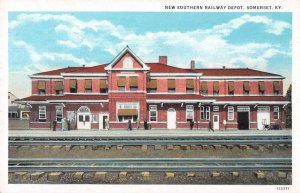 Somerset Kentucky New Southern Railway Depot Vintage Postcard AA22513