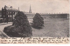 Postcard Royal Crescent Bath UK 1903