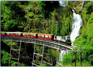 The Kuranda Train at Stony Creek Falls North Queensland Australia Postcard