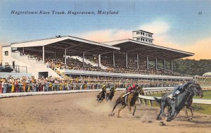Hagerstown Race Track Horse Racing, Trotter, Trotters, Unused 