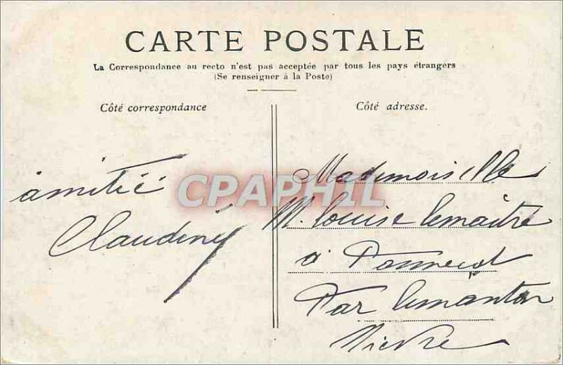 Old Postcard Paris Arc Tuileries