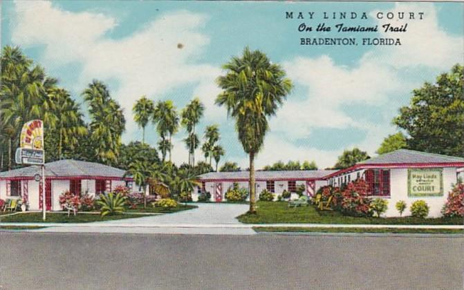 Florida Bradenton May Linda Court Curteich