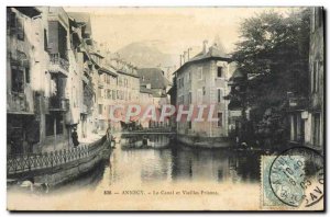 Old Postcard Annecy Canal and Old Prisons