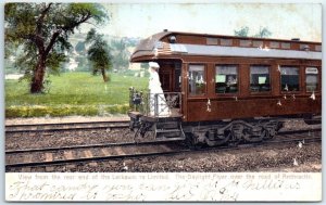 Postcard - View from the rear end of the Lackawanna Limited