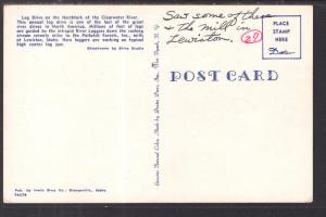 Log Drive,Clearwater River,ID BIN