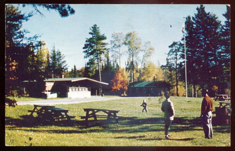 h2568 - QUETICO PARK Ontario Postcard 1960s Dawson Camp Grounds