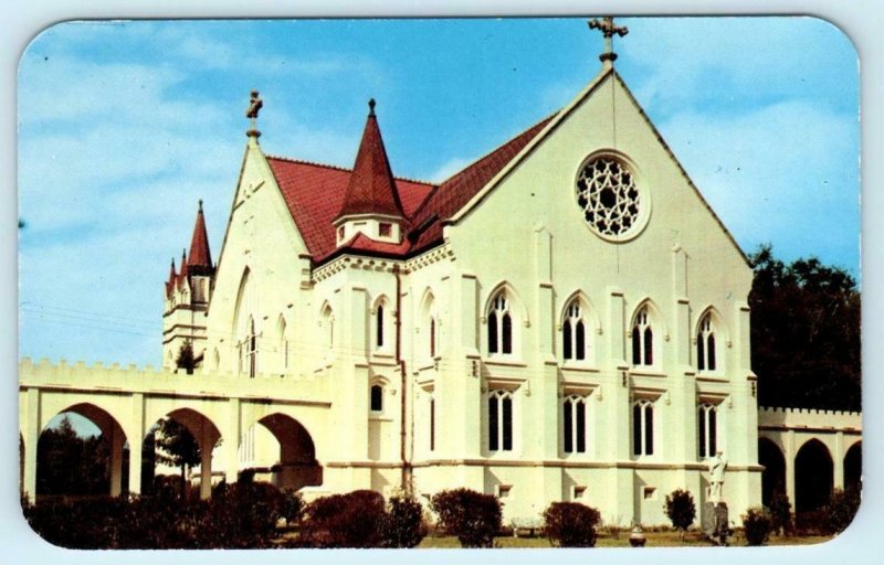 SPRING HILL, Alabama AL  St. Joseph's Chapel SPRING HILL COLLEGE c1950s Postcard