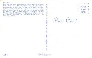 Golden Age o Chivalry Circus Parade Wagon Circus World Museum Postcard