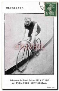 Postcard Old Bike Cycle Cycling Ellegaard Grand Prize Winner of & # 39UVF 191...