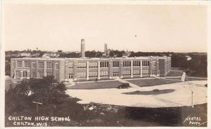 Wisconsin Chilton High School Real Photo RPPC