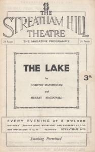 The Lake Esme Church May Whitty Marie Ney of Scrooge Streatham Theatre Programme