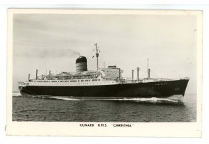 Cunard Line - RMS Carinthia  RPPC