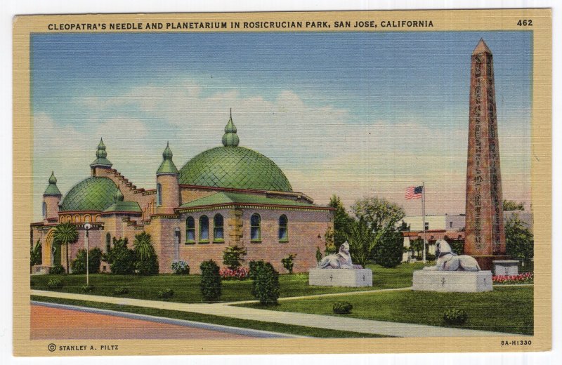 San Jose, California, Cleopatra's Needle and Planetarium In Rosicrucian Park