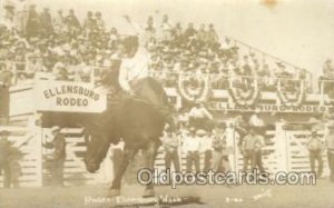 Ellensburg Rodeo Western Cowboy, Cowgirl Writing On Back 