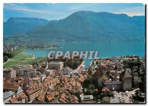 Modern Postcard Annecy Haute Savoie The old town and the lake