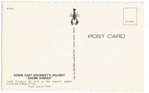 Scalloped Edge Vintage Postcard of Down East Gourmet's Delight Sho...