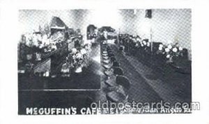 McGuffins, Cafe, San Angelo, Texas, USA Unused light crease right top corner ...