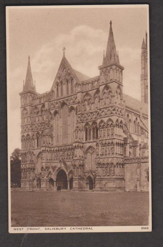 Salisbury Cathedral West Front View - Unused