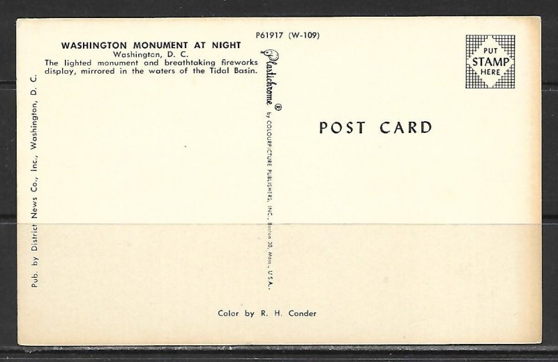 Washington DC - Washington Monument At Night - [DC-322]