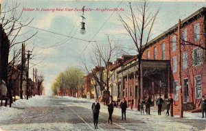 Wrightsville Pennsylvania Hellam Street Looking West Vintage Postcard AA26609 