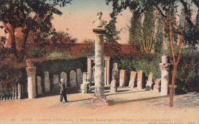 France Jardin D'Orleans Ruines et Buste du Duc D'Orleans