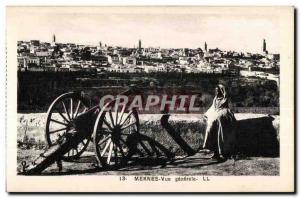 Old Postcard Morocco Meknes General view