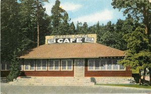 Sylvan Lake Café Restaurant roadside Kropp linen Postcard 20-14008