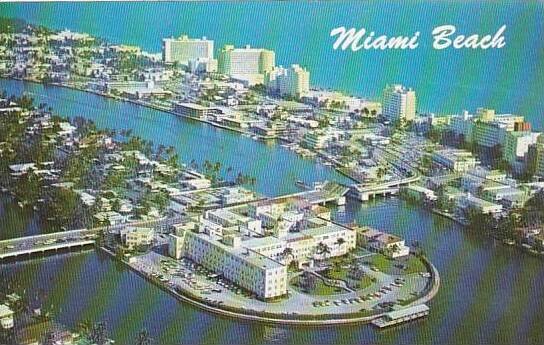 Florida Miami Beach Exclusive North Beach Section With Its Famous Hotel Row A...