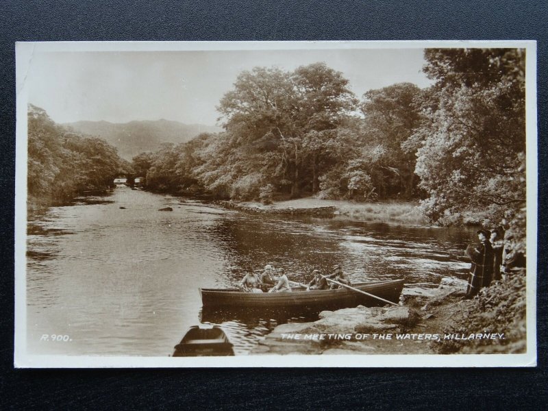Ireland Kerry KILLARNEY The Meeting of the Waters c1934 RP Postcard by Valentine