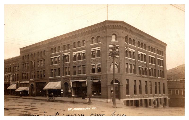 Vermont  St.Johnsbury , Business Block , R.R.Street ,  Met Life Ins.   RPC