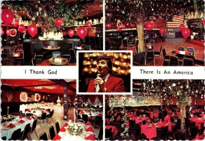 Lisle, IL Illinois KING'S PALACE RESTAURANT Thank God For America 4X6 Postcard